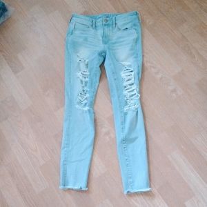 American eagle distressed skinny 360 super stretch
